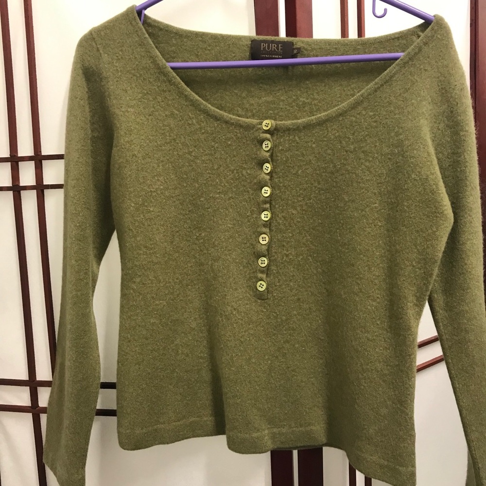Cashmere long sleeve top